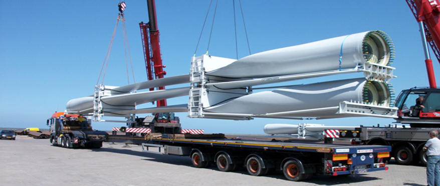 Перевезення вітрогенераторів з Німеччини та Голландії в Азербайджан